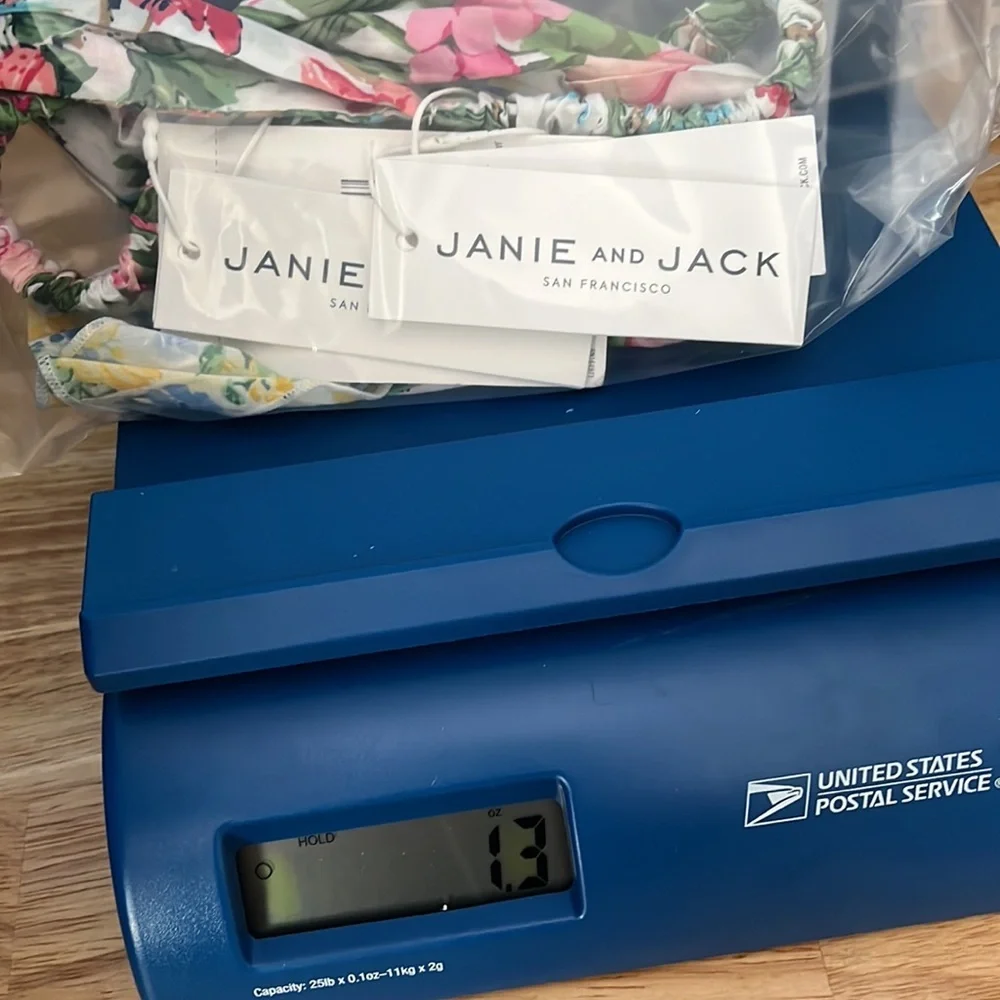 NWT Janie & Jack Floral Baby/Toddler Headbands & Bow 